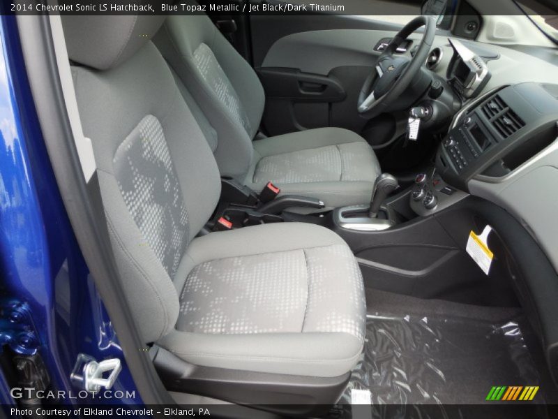 Blue Topaz Metallic / Jet Black/Dark Titanium 2014 Chevrolet Sonic LS Hatchback