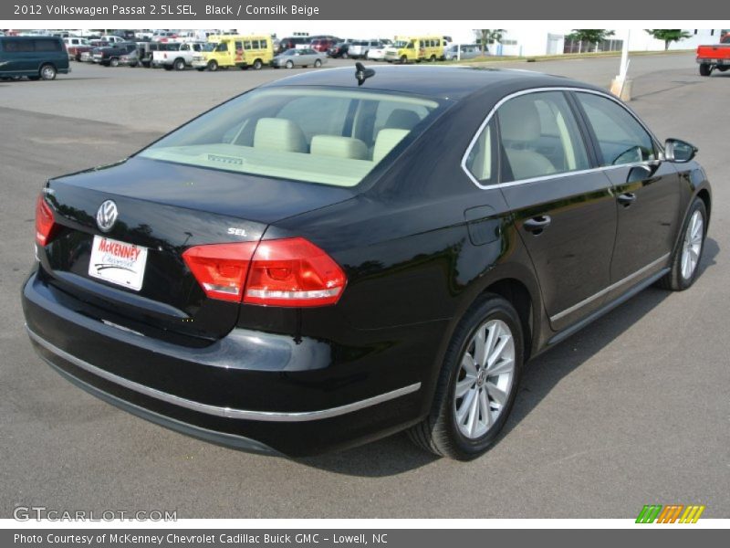 Black / Cornsilk Beige 2012 Volkswagen Passat 2.5L SEL