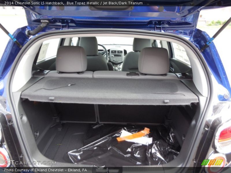 Blue Topaz Metallic / Jet Black/Dark Titanium 2014 Chevrolet Sonic LS Hatchback