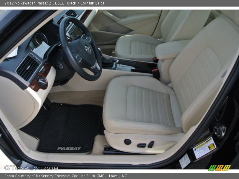 Black / Cornsilk Beige 2012 Volkswagen Passat 2.5L SEL