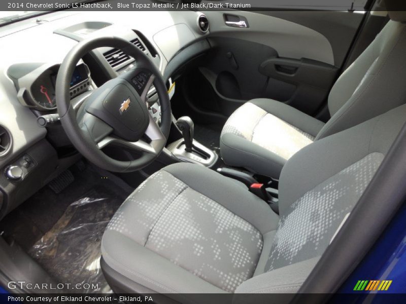 Blue Topaz Metallic / Jet Black/Dark Titanium 2014 Chevrolet Sonic LS Hatchback