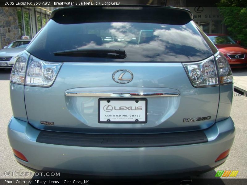 Breakwater Blue Metallic / Light Gray 2009 Lexus RX 350 AWD