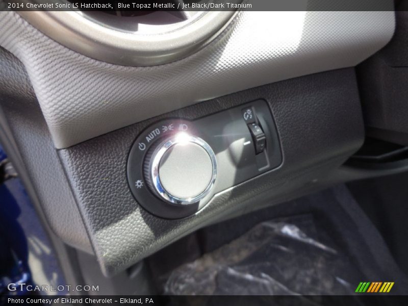 Blue Topaz Metallic / Jet Black/Dark Titanium 2014 Chevrolet Sonic LS Hatchback