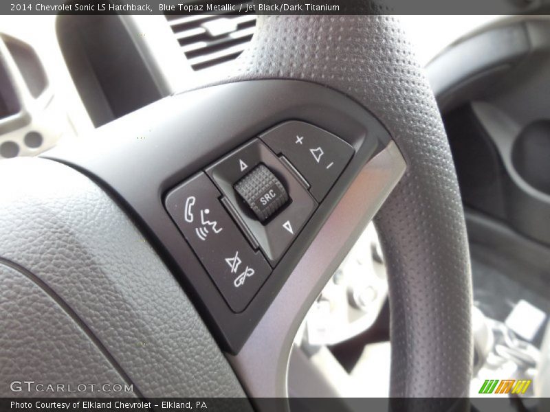 Blue Topaz Metallic / Jet Black/Dark Titanium 2014 Chevrolet Sonic LS Hatchback