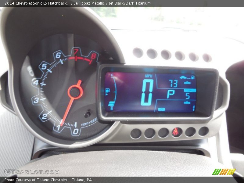Blue Topaz Metallic / Jet Black/Dark Titanium 2014 Chevrolet Sonic LS Hatchback
