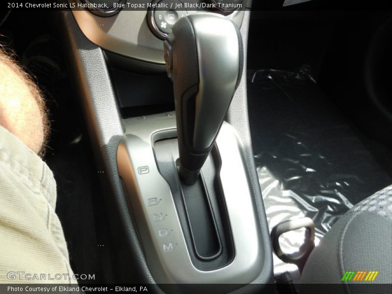 Blue Topaz Metallic / Jet Black/Dark Titanium 2014 Chevrolet Sonic LS Hatchback