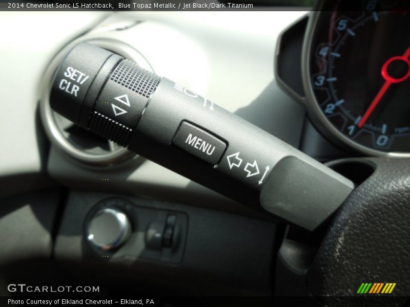 Blue Topaz Metallic / Jet Black/Dark Titanium 2014 Chevrolet Sonic LS Hatchback