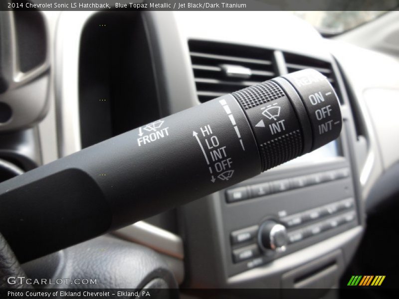 Blue Topaz Metallic / Jet Black/Dark Titanium 2014 Chevrolet Sonic LS Hatchback