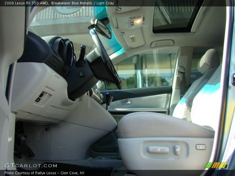 Breakwater Blue Metallic / Light Gray 2009 Lexus RX 350 AWD