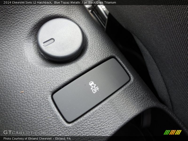 Blue Topaz Metallic / Jet Black/Dark Titanium 2014 Chevrolet Sonic LS Hatchback