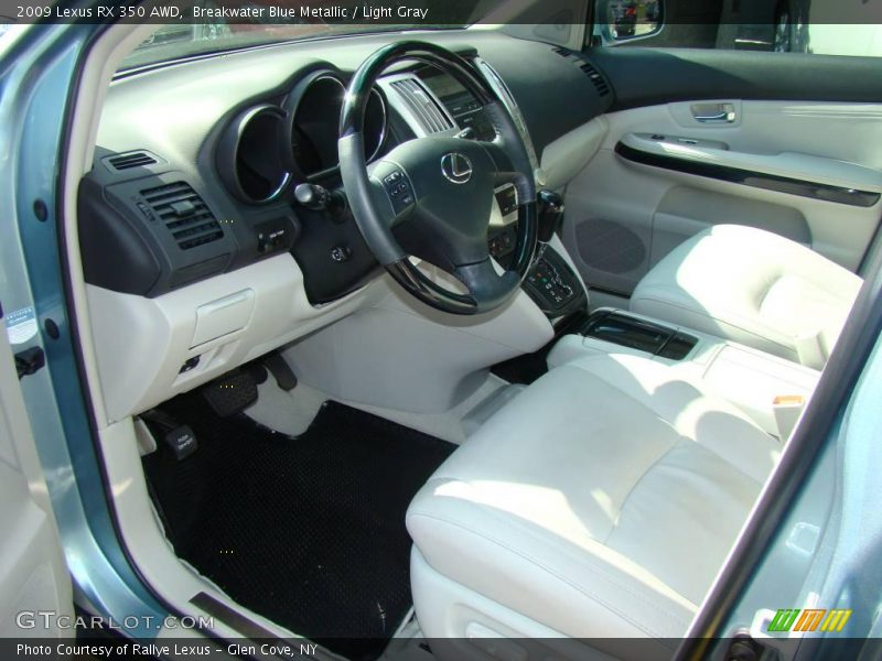 Breakwater Blue Metallic / Light Gray 2009 Lexus RX 350 AWD