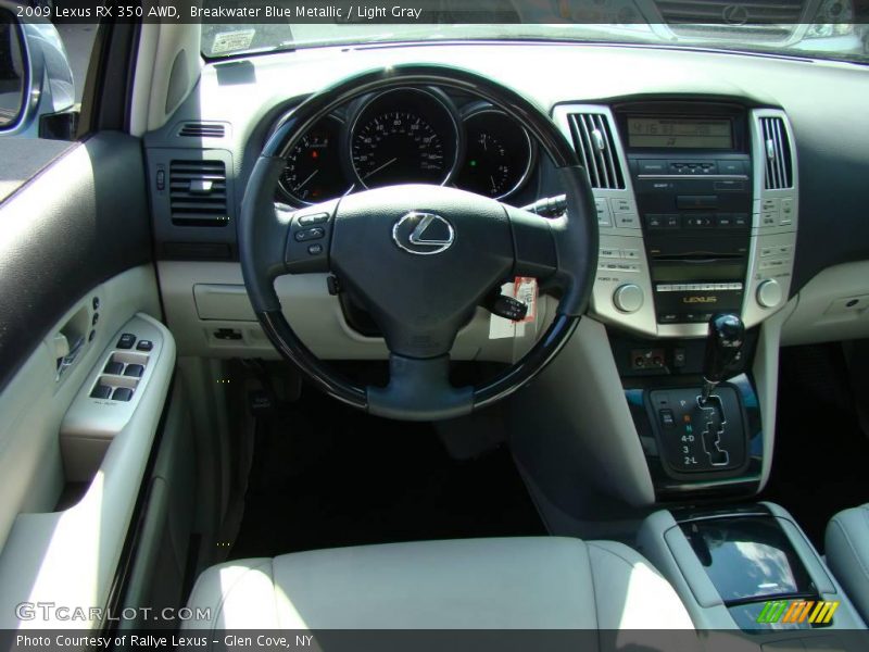 Breakwater Blue Metallic / Light Gray 2009 Lexus RX 350 AWD