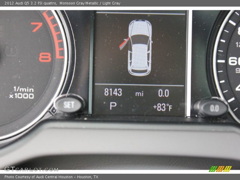 Monsoon Gray Metallic / Light Gray 2012 Audi Q5 3.2 FSI quattro