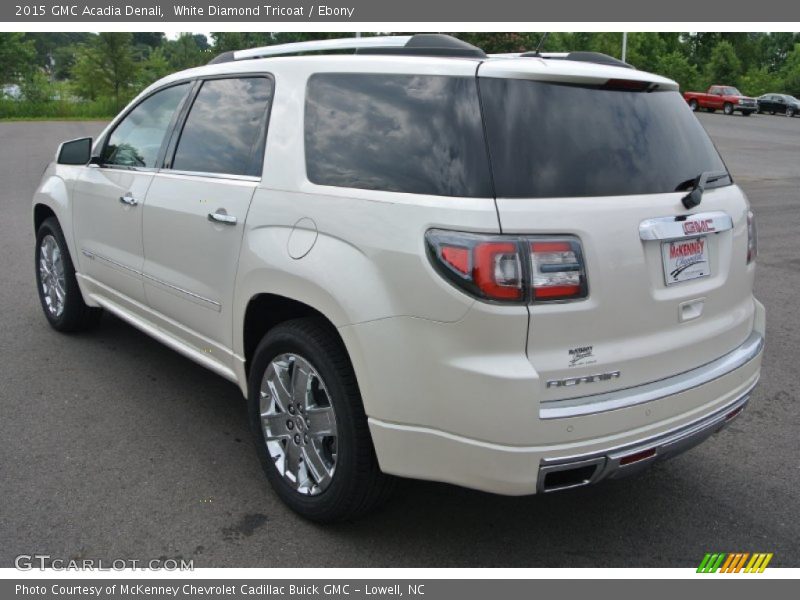 White Diamond Tricoat / Ebony 2015 GMC Acadia Denali
