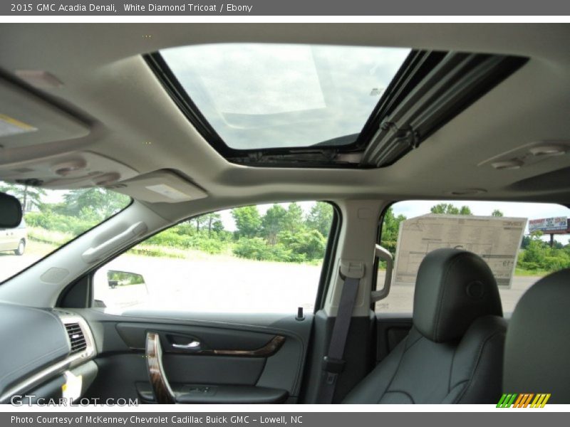 White Diamond Tricoat / Ebony 2015 GMC Acadia Denali