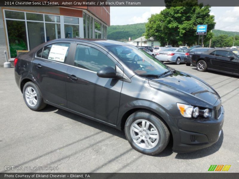 Ashen Gray Metallic / Jet Black/Dark Titanium 2014 Chevrolet Sonic LT Sedan