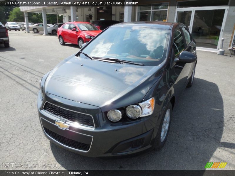 Ashen Gray Metallic / Jet Black/Dark Titanium 2014 Chevrolet Sonic LT Sedan