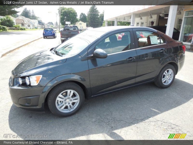 Ashen Gray Metallic / Jet Black/Dark Titanium 2014 Chevrolet Sonic LT Sedan