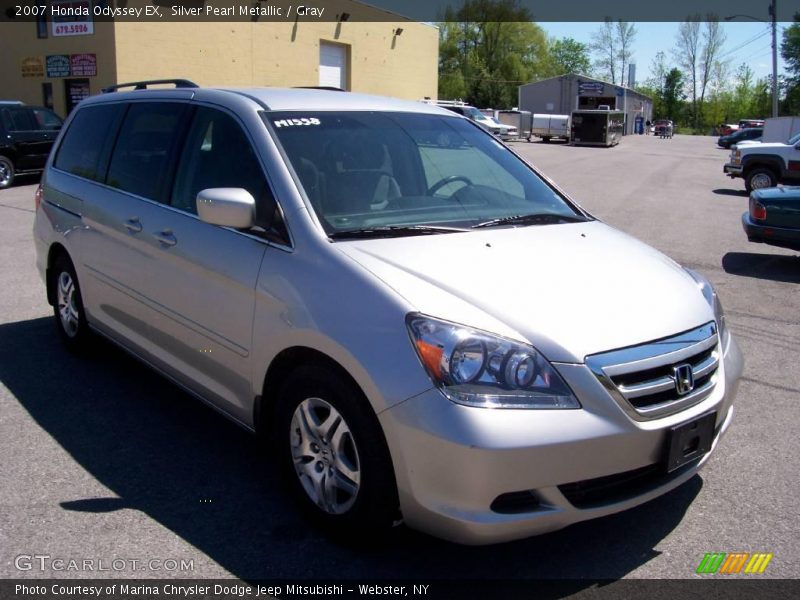 Silver Pearl Metallic / Gray 2007 Honda Odyssey EX