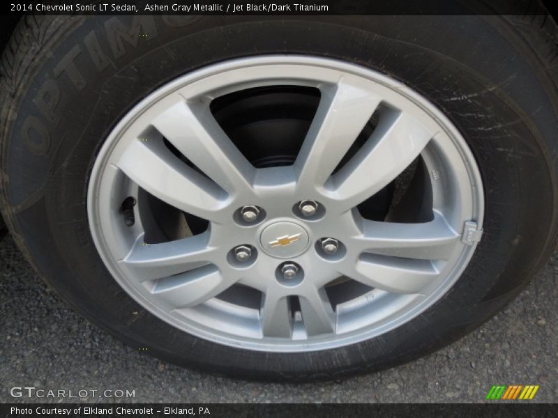 Ashen Gray Metallic / Jet Black/Dark Titanium 2014 Chevrolet Sonic LT Sedan