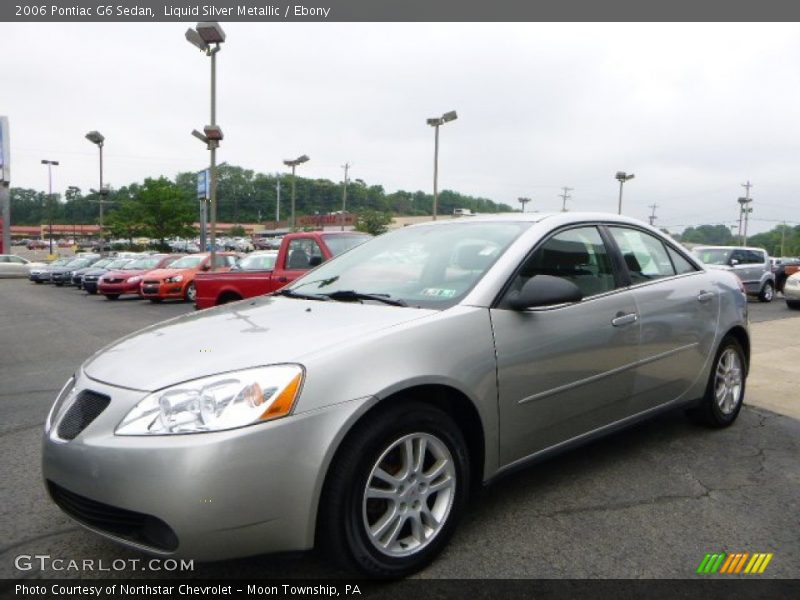 Liquid Silver Metallic / Ebony 2006 Pontiac G6 Sedan