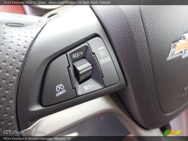 Ashen Gray Metallic / Jet Black/Dark Titanium 2014 Chevrolet Sonic LT Sedan