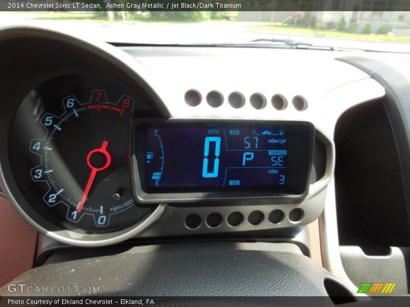 Ashen Gray Metallic / Jet Black/Dark Titanium 2014 Chevrolet Sonic LT Sedan