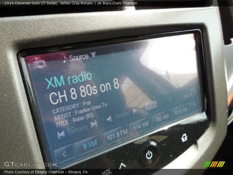 Ashen Gray Metallic / Jet Black/Dark Titanium 2014 Chevrolet Sonic LT Sedan