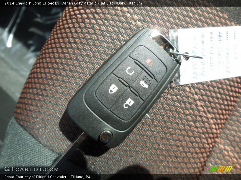Ashen Gray Metallic / Jet Black/Dark Titanium 2014 Chevrolet Sonic LT Sedan