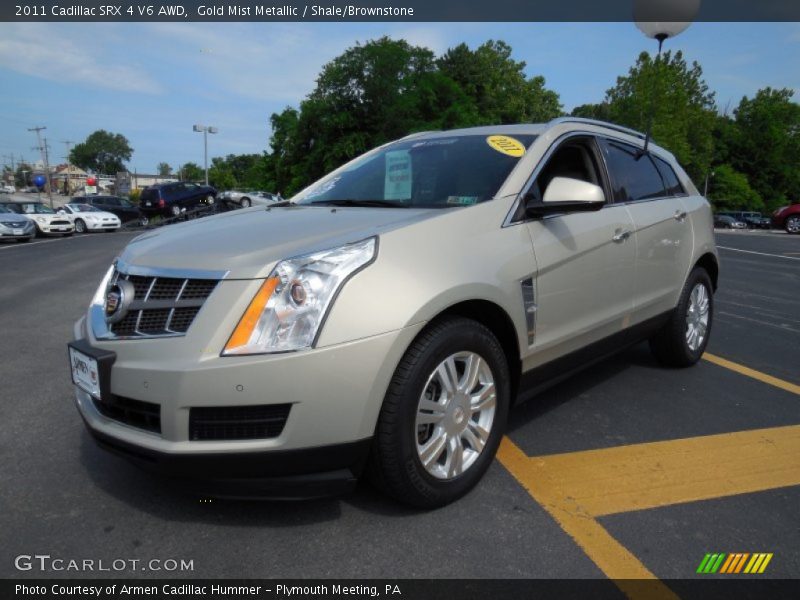 Gold Mist Metallic / Shale/Brownstone 2011 Cadillac SRX 4 V6 AWD