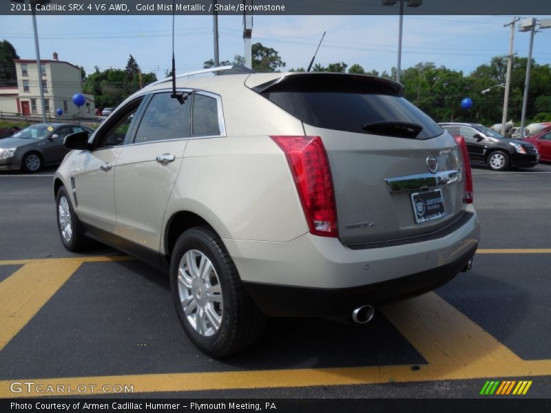 Gold Mist Metallic / Shale/Brownstone 2011 Cadillac SRX 4 V6 AWD