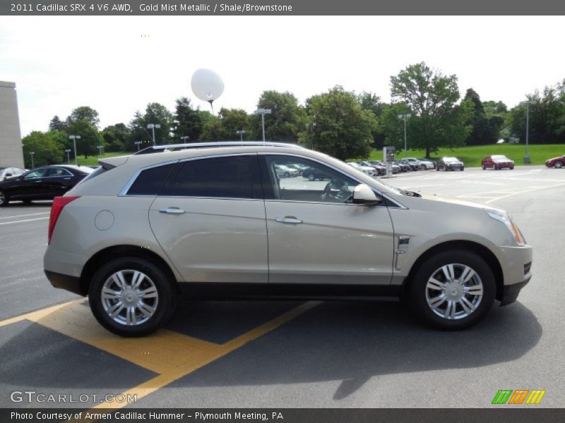 Gold Mist Metallic / Shale/Brownstone 2011 Cadillac SRX 4 V6 AWD
