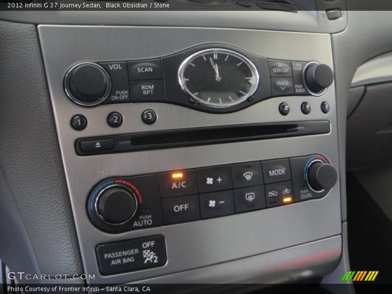 Black Obsidian / Stone 2012 Infiniti G 37 Journey Sedan