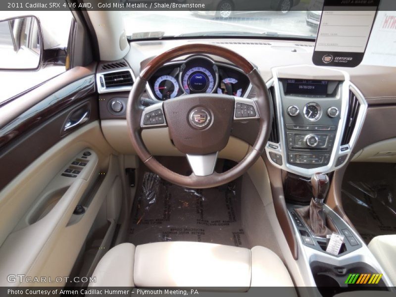 Gold Mist Metallic / Shale/Brownstone 2011 Cadillac SRX 4 V6 AWD