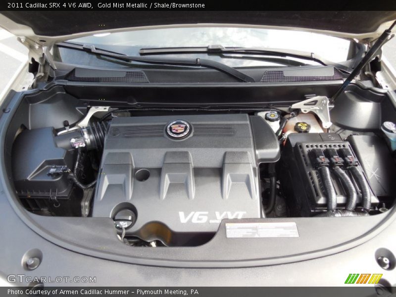Gold Mist Metallic / Shale/Brownstone 2011 Cadillac SRX 4 V6 AWD