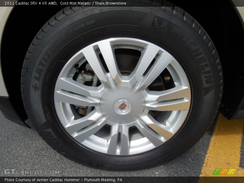 Gold Mist Metallic / Shale/Brownstone 2011 Cadillac SRX 4 V6 AWD
