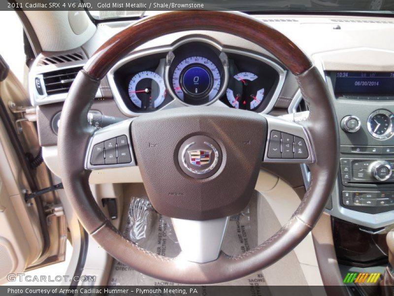 Gold Mist Metallic / Shale/Brownstone 2011 Cadillac SRX 4 V6 AWD