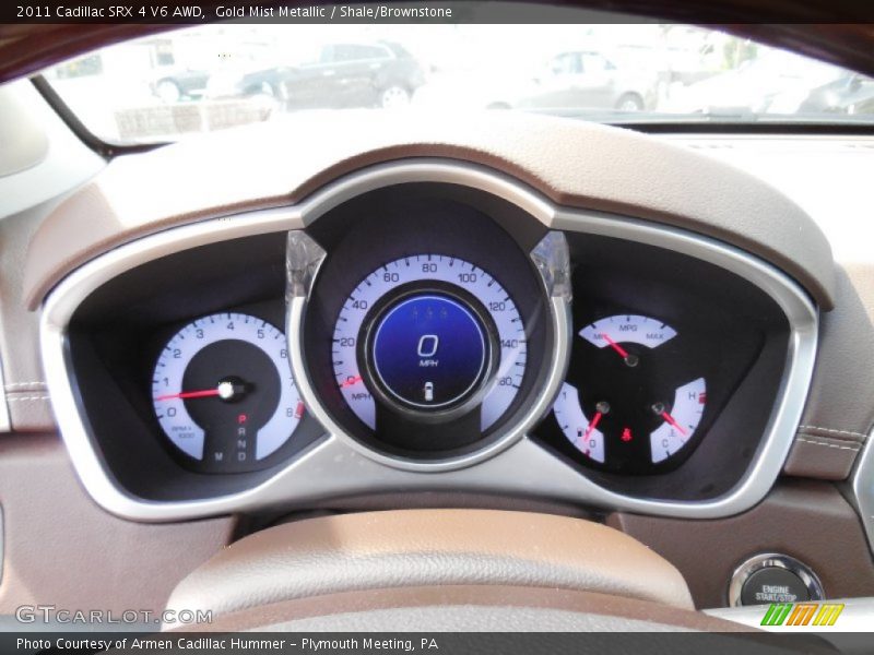 Gold Mist Metallic / Shale/Brownstone 2011 Cadillac SRX 4 V6 AWD