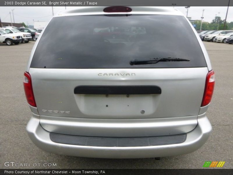 Bright Silver Metallic / Taupe 2003 Dodge Caravan SE