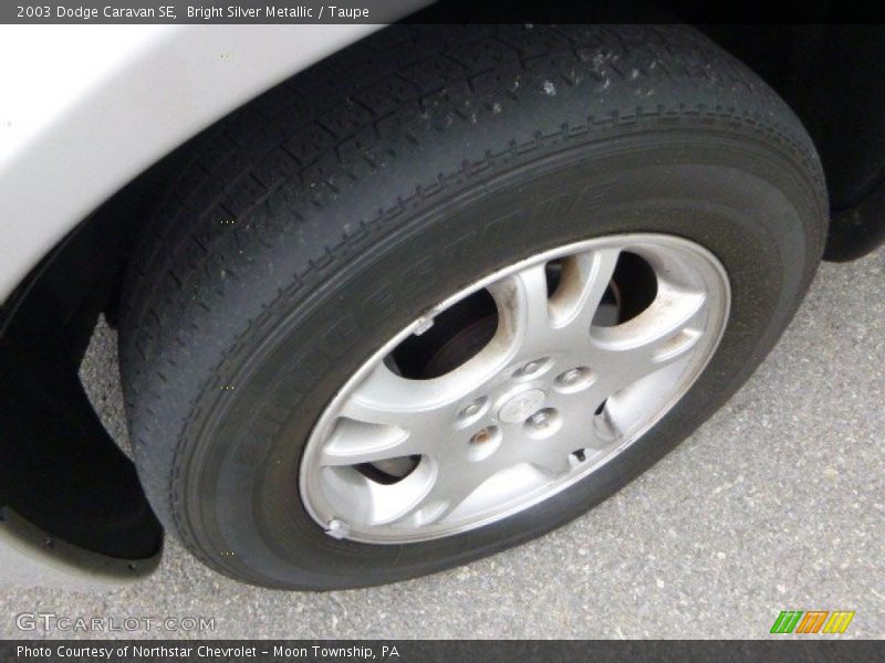 Bright Silver Metallic / Taupe 2003 Dodge Caravan SE