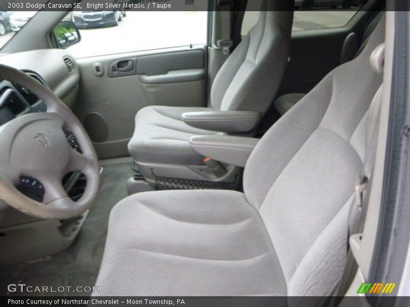 Bright Silver Metallic / Taupe 2003 Dodge Caravan SE