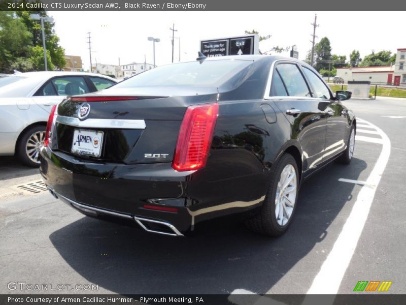 Black Raven / Ebony/Ebony 2014 Cadillac CTS Luxury Sedan AWD