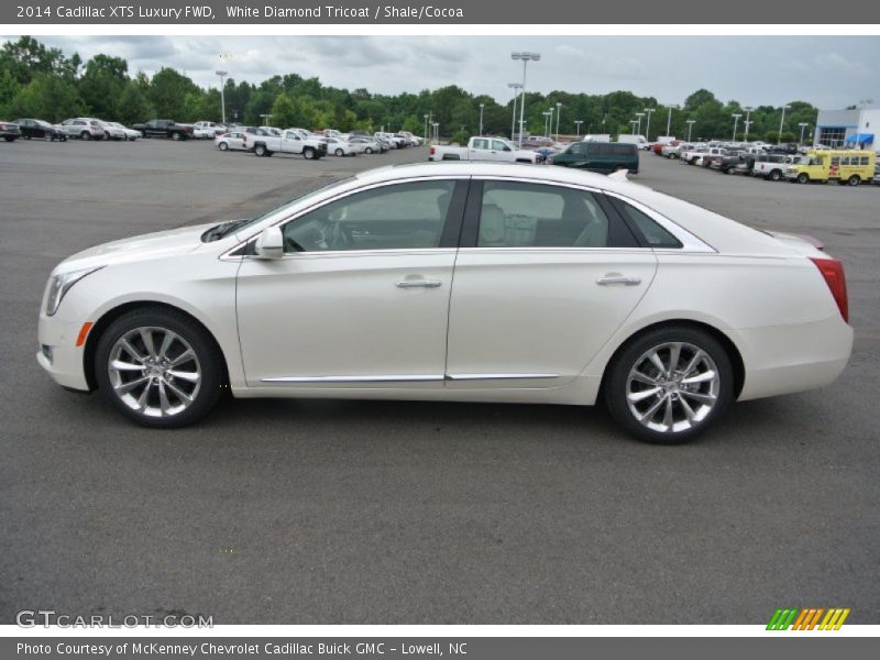 White Diamond Tricoat / Shale/Cocoa 2014 Cadillac XTS Luxury FWD