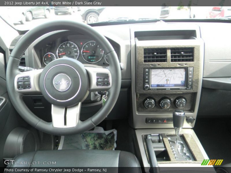 Bright White / Dark Slate Gray 2012 Jeep Liberty Jet 4x4