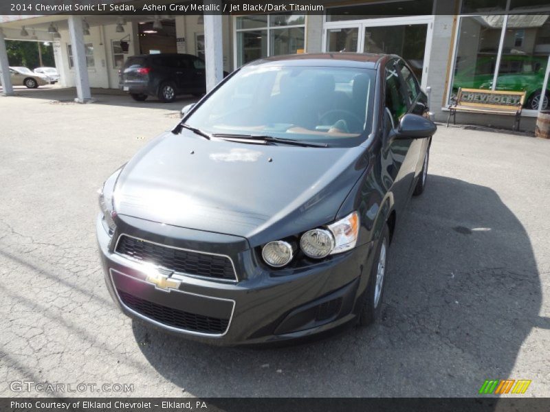 Ashen Gray Metallic / Jet Black/Dark Titanium 2014 Chevrolet Sonic LT Sedan
