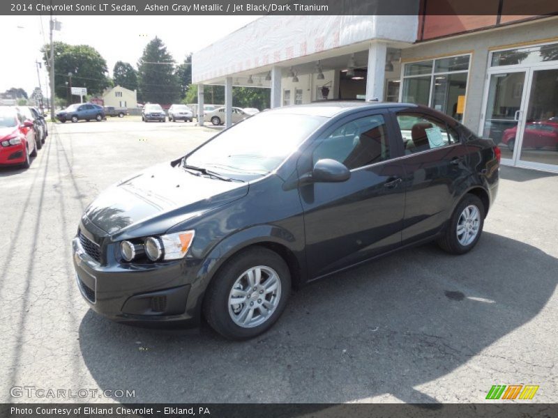 Ashen Gray Metallic / Jet Black/Dark Titanium 2014 Chevrolet Sonic LT Sedan