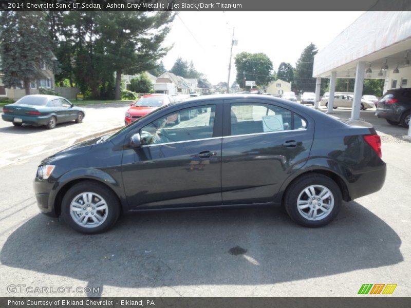 Ashen Gray Metallic / Jet Black/Dark Titanium 2014 Chevrolet Sonic LT Sedan
