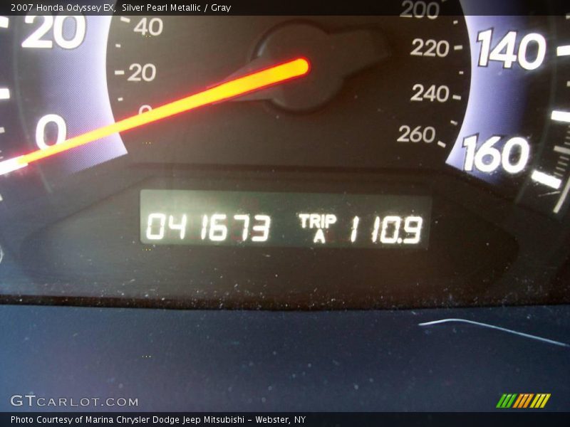 Silver Pearl Metallic / Gray 2007 Honda Odyssey EX