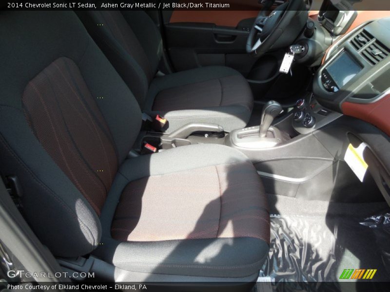 Ashen Gray Metallic / Jet Black/Dark Titanium 2014 Chevrolet Sonic LT Sedan