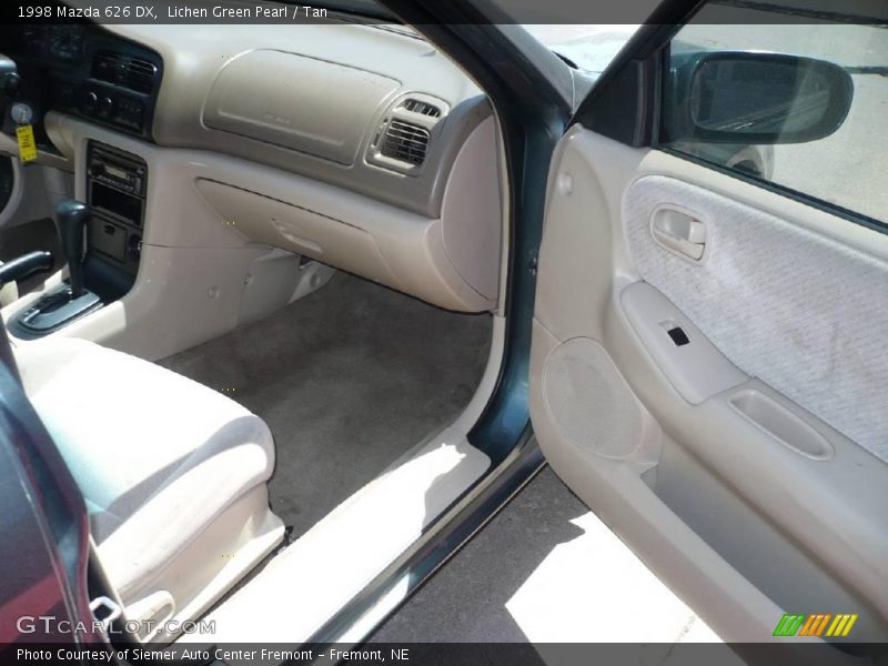 Lichen Green Pearl / Tan 1998 Mazda 626 DX